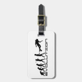 Scuba Diver Diving Water Sport Evolution Art Gepäckanhänger (Vorderseite vertikal)