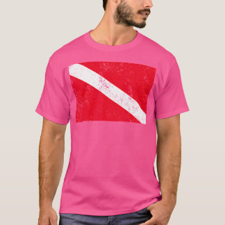 Scuba Diver Down Flag Scuba Diver Liebe T-Shirt