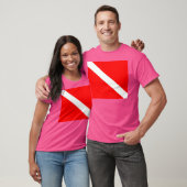 Scuba Diver Down Flag Scuba Diver Schnorcheln Snor T-Shirt (Unisex)