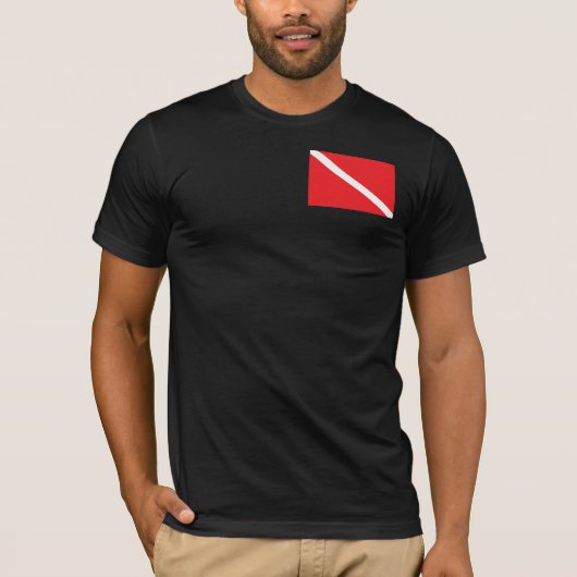SCUBA Diver Down Flag T - Shirts (Vorderseite)