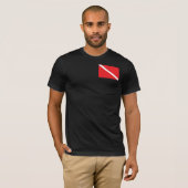 SCUBA Diver Down Flag T - Shirts (Vorne ganz)