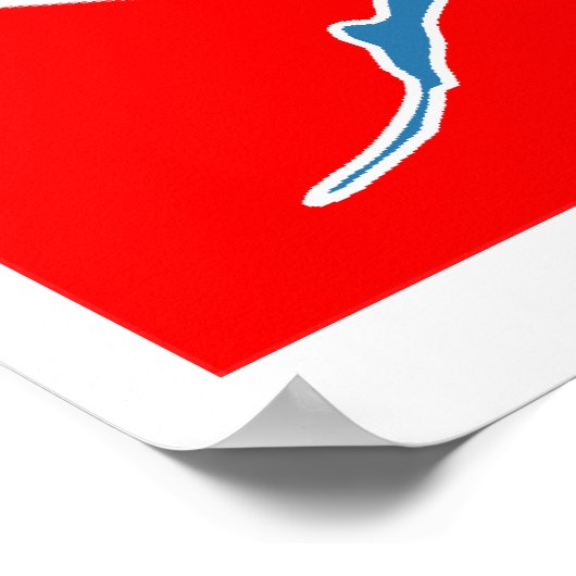 Scuba Diver-Down Poster (Ecke)