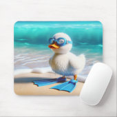 Scuba Diver Duckling Mousepad (Mit Mouse)