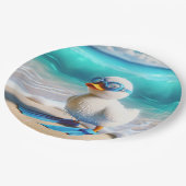 Scuba Diver Duckling Pappteller (Schrägansicht)