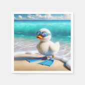 Scuba Diver Duckling Serviette (Vorderseite)