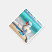 Scuba Diver Duckling Serviette (Ecke)