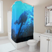 SCUBA DIVER DUSCHVORHANG (Beispiel)