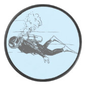 Scuba Diver Eishockey Puck (Vorderseite)