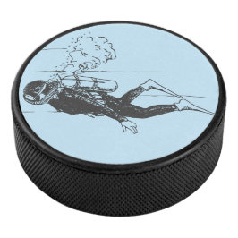 Scuba Diver Eishockey Puck