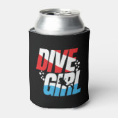 Scuba Diver Geschenk für Frauen, Dive Girl Scuba Dosenkühler (Kanne Vorderseite)