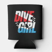 Scuba Diver Geschenk für Frauen, Dive Girl Scuba Dosenkühler (Rückseite)