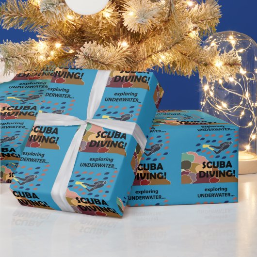 Scuba Diver Geschenkpapier (Feiertage)