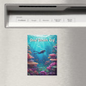 Scuba Diver Great Barrier Reef Magnet (In Situ (Geschirrspüler))