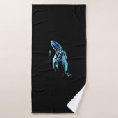 Scuba Diver Humpback Whale Schwimmen Geschenk Badehandtuch (Badehandtuch)