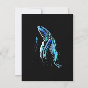 Scuba Diver Humpback Whale Schwimmen Geschenk Einladung
