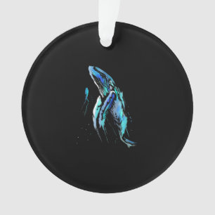 Scuba Diver Humpback Whale Schwimmen Geschenk Ornament