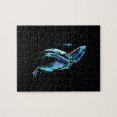 Scuba Diver Humpback Whale Schwimmen Geschenk Puzzle (Horizontal)