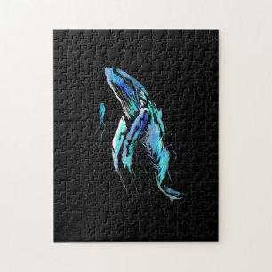 Scuba Diver Humpback Whale Schwimmen Geschenk Puzzle