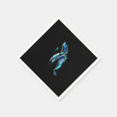 Scuba Diver Humpback Whale Schwimmen Geschenk Serviette (Ecke)
