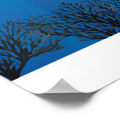 Scuba Diver in einem Fischschuss Poster (Ecke)