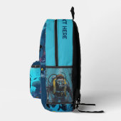 Scuba Diver individuelle Name Bedruckter Rucksack (Rechts)