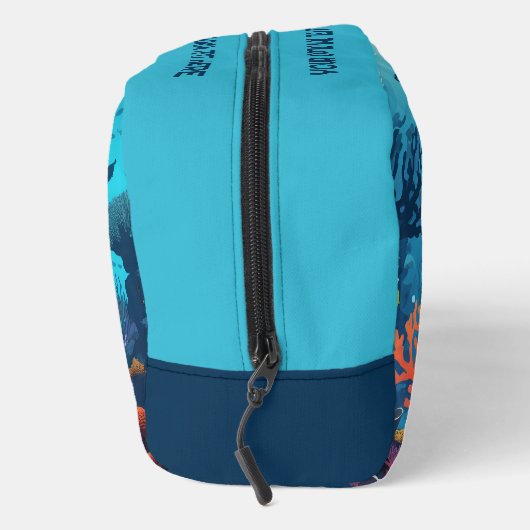 Scuba Diver individuelle Name Waschbeutel (Rechts)