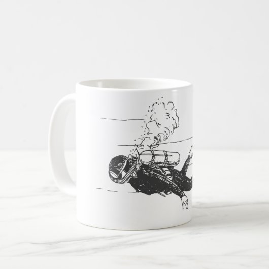 Scuba Diver Kaffeetasse (Vorderseite Links)