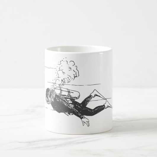 Scuba Diver Kaffeetasse (Mittel)