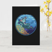 Scuba Diver Karte (Gelbe Blume)