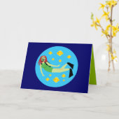 Scuba Diver Karte (Gelbe Blume)