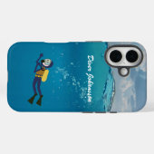 Scuba Diver kaum unter Wasser Persönlich Case-Mate iPhone Hülle (Rückseite (Horizontal))
