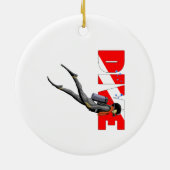 SCUBA Diver Keramik Ornament (Hinten)
