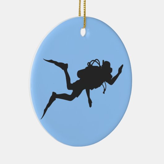 Scuba Diver Keramikornament (Rechts)