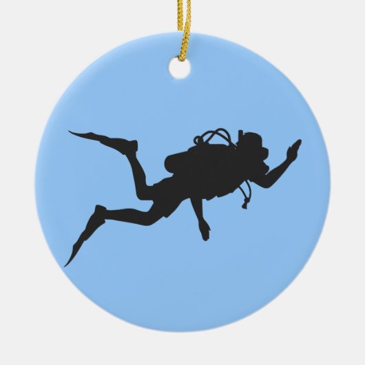 Scuba Diver Keramikornament (Vorne)