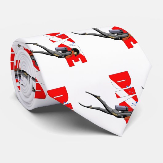 SCUBA Diver Krawatte (Gerollt)