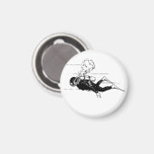 Scuba Diver Magnet (Vorderseite/Rückseite)