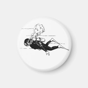 Scuba Diver Magnet