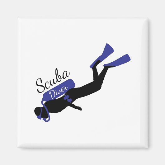 Scuba Diver Magnet (Vorne)