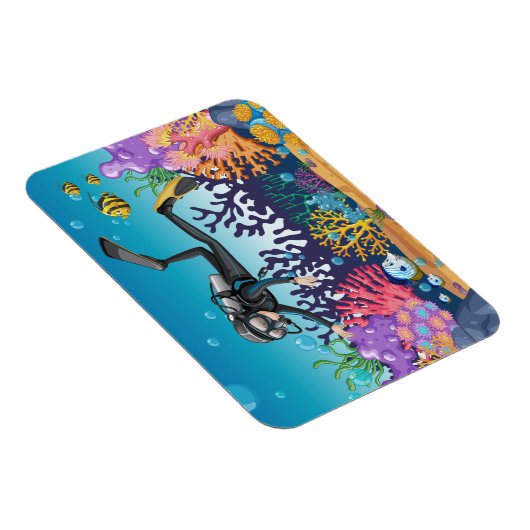 Scuba Diver Magnet (Rechte Seite)