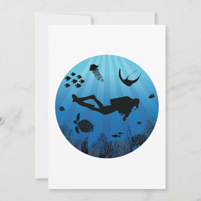 Scuba Diver Meereswelt Unterwasser (Vorderseite)