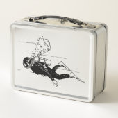 Scuba Diver Metall Brotdose (Rückseite)