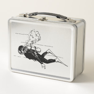 Scuba Diver Metall Brotdose