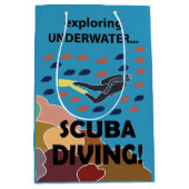 Scuba Diver Mittlere Geschenktüte (Vorderseite)
