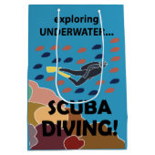Scuba Diver Mittlere Geschenktüte (Rückseite)