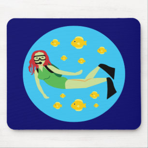 Scuba Diver Mousepad