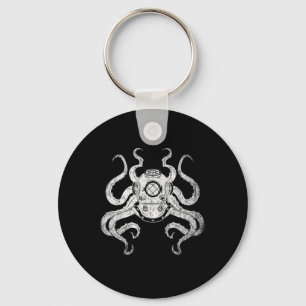 Scuba Diver Ocean Animal Aquarist Gift Kraken Octo Schlüsselanhänger