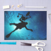 Scuba Diver Ocean Decoupage Tissue Seidenpapier (Handwerk)