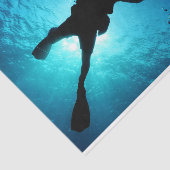 Scuba Diver Ocean Decoupage Tissue Seidenpapier (Ausschnitt)