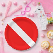 Scuba Diver Pappteller (Party)