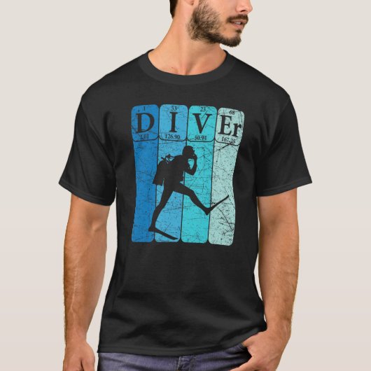 Scuba Diver Periodic Table Elements Scuba Diving R T-Shirt (Vorderseite)